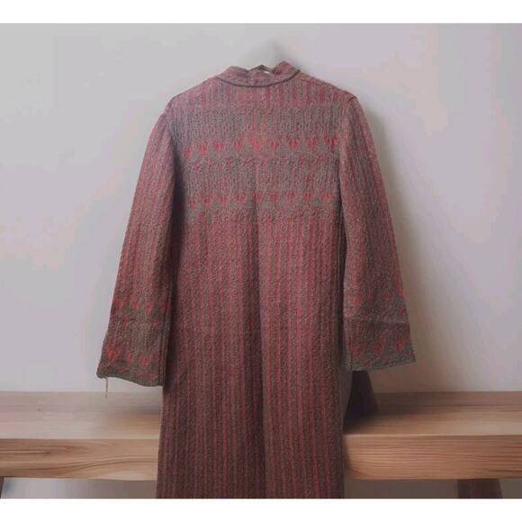 Gai Mattiolo Mohair Wool Long Cardigan Coat One Size - Picture 3 of 11